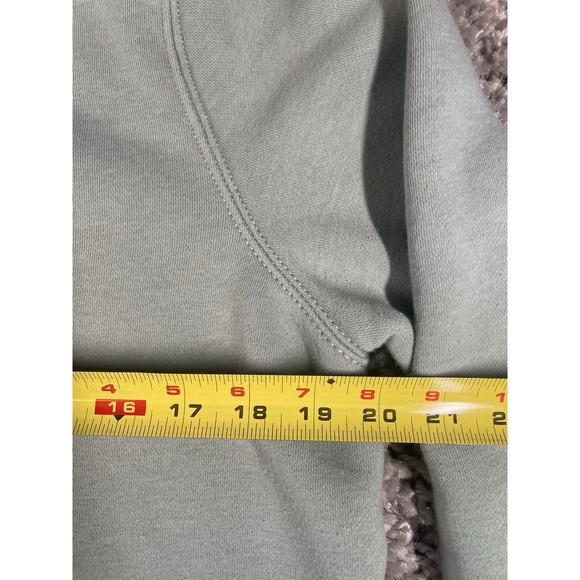 Carhartt Hoodie Womens Medium Mint Green Relaxed Fit Midweight Logo‎ Sweater - Picture 7 of 11